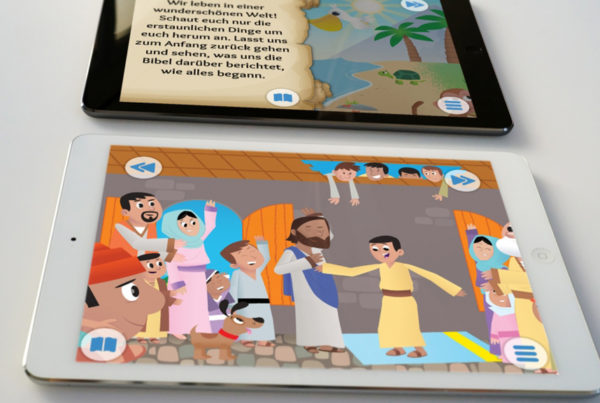 Bibel für Kids - App Screenshots auf Ipad