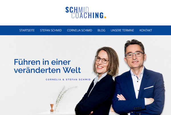 Schmid Coaching Screenshot der Website